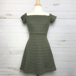 Nordstrom Lush Green Eyelet Empire Waist Dress